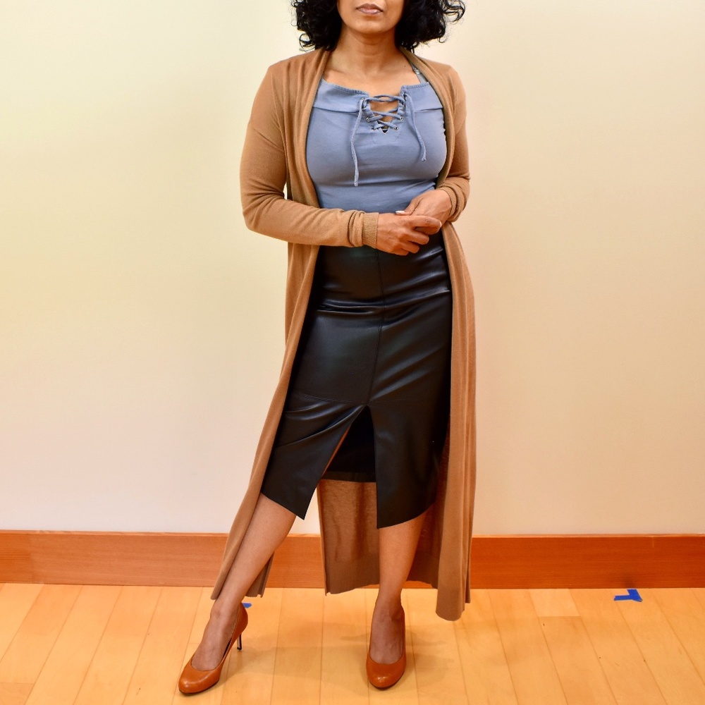 RW&Co. Long Classic Cardigan - Picture 2 of 3